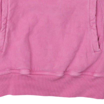 Stussy Womens Pink 1/2 Zip Cotton Sweatshirt Size S
