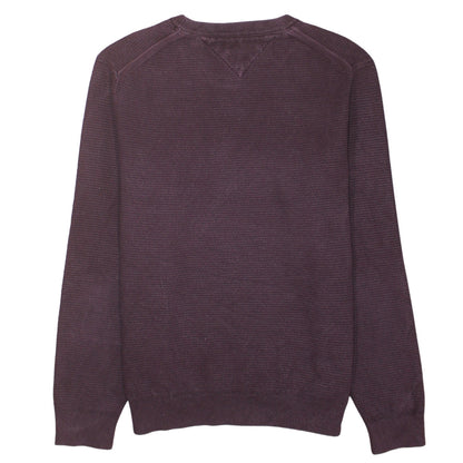 Tommy Hilfiger Men's Brown Cotton Crew Neck Jumper Size L