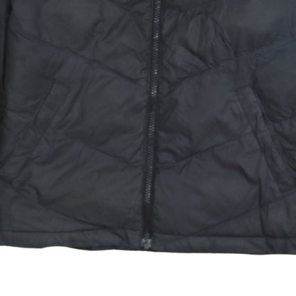 Nike Boys Black Hooded Puffer Jacket Size 158 L Winter Coat