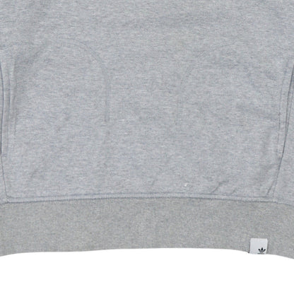 Adidas Men's Grey Crew Neck Pullover Sweatshirt Size M Regular Fit
