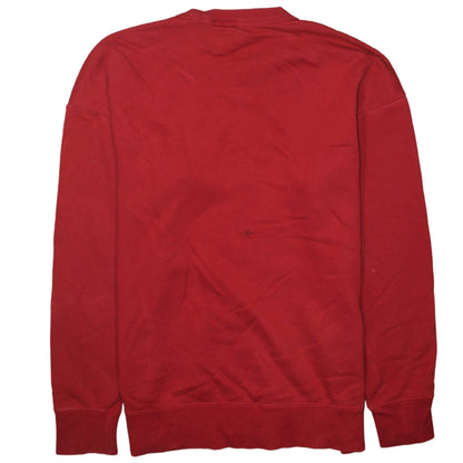 Adidas Men’s Red England Crew Neck Sweatshirt Small Pullover