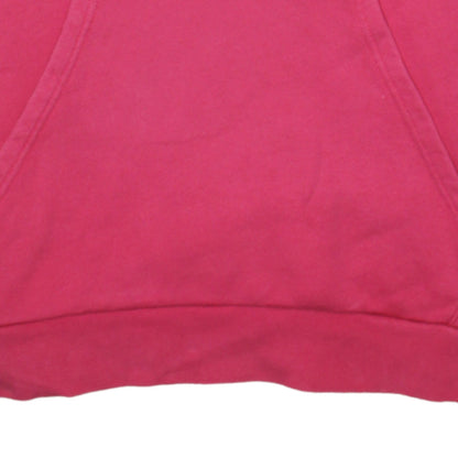 Adidas Womens Pink Pullover Hoodie L Cotton Casual Sweatshirt