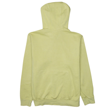 Nike Womens Yellow Pullover Hoodie Medium Cotton Blend