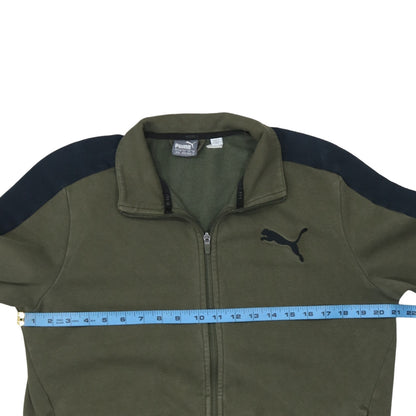 Puma Men’s Green Full Zip Sweatshirt M Regular Fit