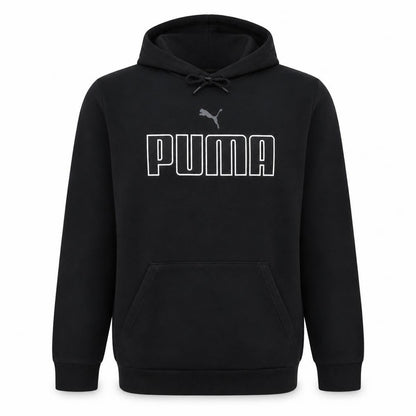 Puma Men Black Pullover Graphic Hoodie Medium