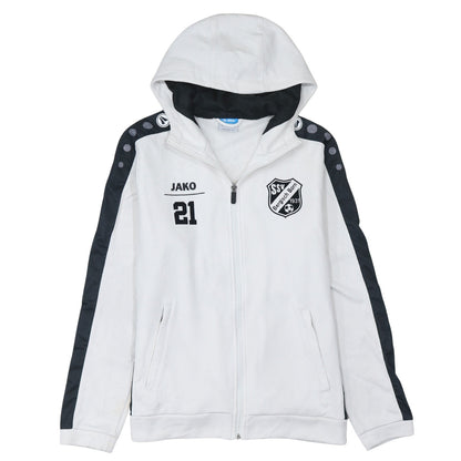 Jako Men's White SSV Bergisch Born Full Zip Hoodie Size S