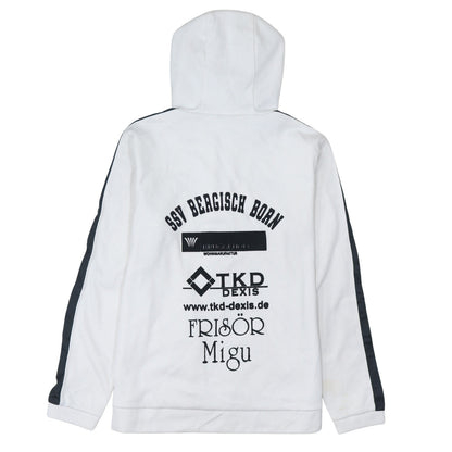 Jako Men's White SSV Bergisch Born Full Zip Hoodie Size S