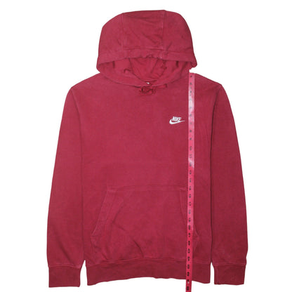 Nike Men's Red Pullover Hoodie Size M Fleece Sweatshirt