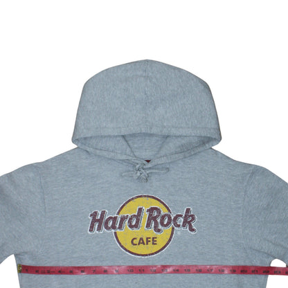 Hard Rock Cafe Glasgow Men’s Grey Pullover Hoodie Size L