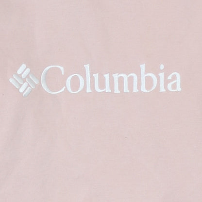 Columbia Womens Pink Pullover Hoodie Small Casual Logo Sweatshirt