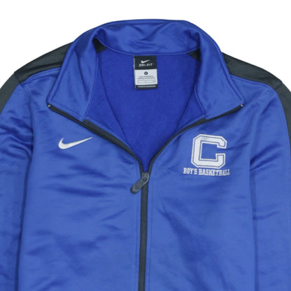 Nike Men's Blue Full Zip Dri-Fit Basketball Sweatshirt Size S