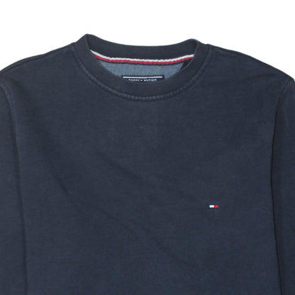 Tommy Hilfiger Men's Blue Crew Neck Vintage Fit Sweatshirt Size S