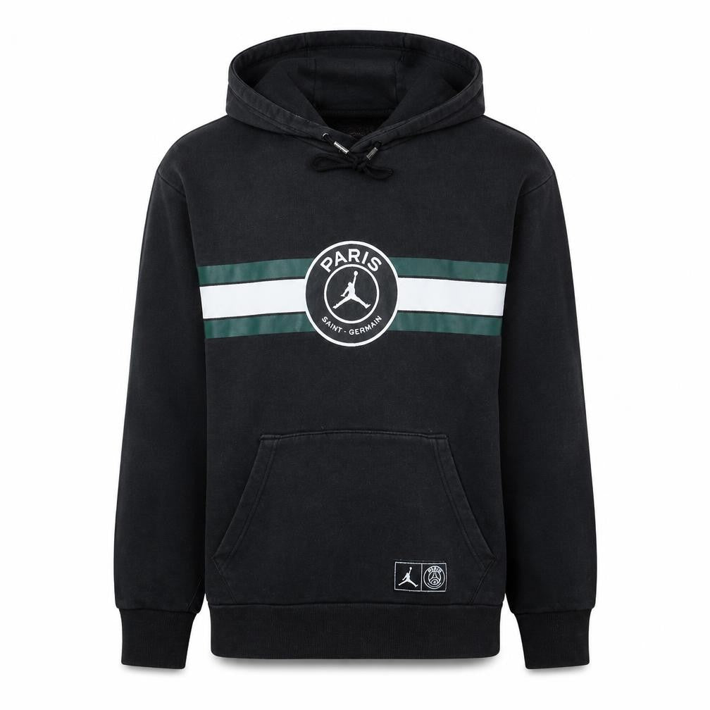 Jordan Paris Saint-Germain Black Men's Pullover Hoodie Medium