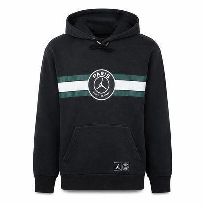 Jordan Paris Saint-Germain Black Men's Pullover Hoodie Medium