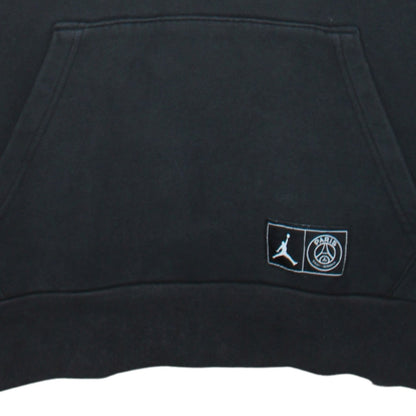 Jordan Paris Saint-Germain Black Men's Pullover Hoodie Medium