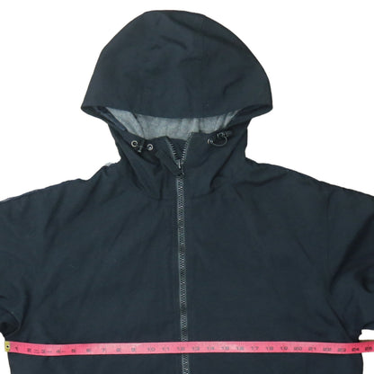 GAP Men's Black Hooded Nylon Full Zip Lined Winter Jacket Size S