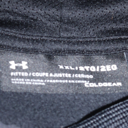 Under Armour Men's Black Pullover Hoodie 2XL ColdGear Fleece