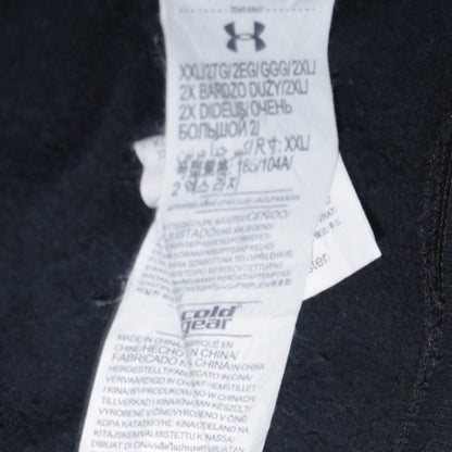 Under Armour Men's Black Pullover Hoodie 2XL ColdGear Fleece