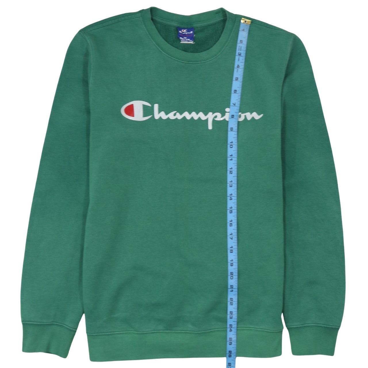 Champion Mens Green Medium Crew Neck Pullover Sweatshirt