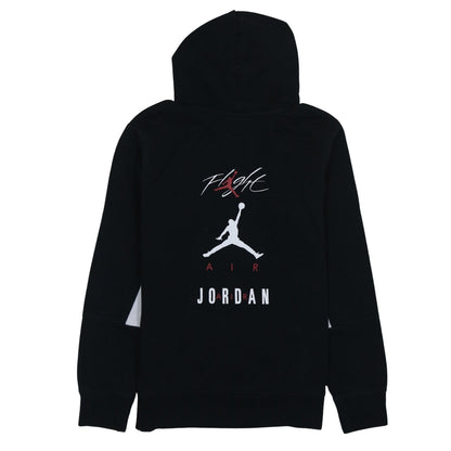 Jordan Boys Black Pullover Hoodie XL Flight Graphic Print Cotton Blend
