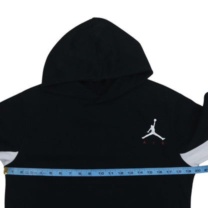 Jordan Boys Black Pullover Hoodie XL Flight Graphic Print Cotton Blend