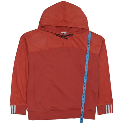Adidas Womens Orange Hooded Pullover Sweatshirt Size 22 XL