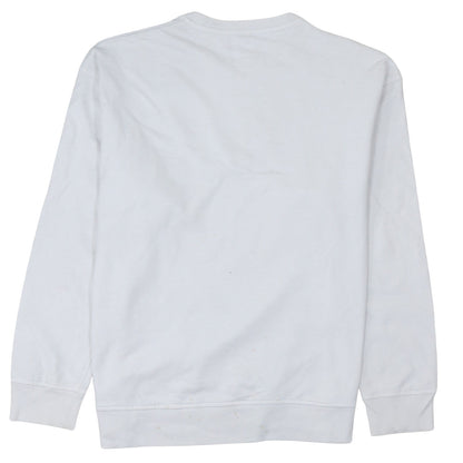 Levi's Womens White Relaxed Fit Logo Sweatshirt Size M