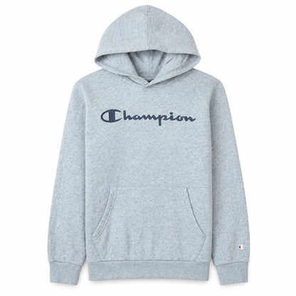 Champion Boys Grey Pullover Hoodie Large 11-12 Years Classic Logo Sweatshirt
