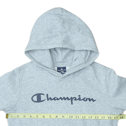 Champion Boys Grey Pullover Hoodie Large 11-12 Years Classic Logo Sweatshirt