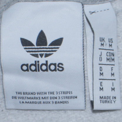 Adidas Men's Grey Camouflage Logo Crew Neck Sweatshirt M