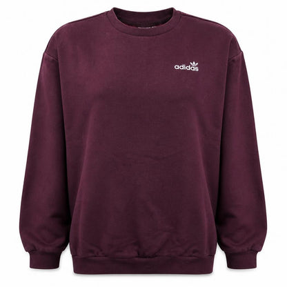 Adidas Womens Burgundy Crew Neck Sweatshirt Size 8 Regular Fit