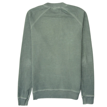 Hugo Boss Men Green Small Pullover Crew Neck Sweatshirt