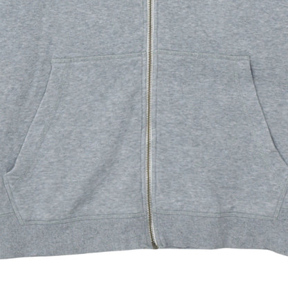 Converse Men Grey Full Zip Hoodie Size M Lightweight All Star Logo