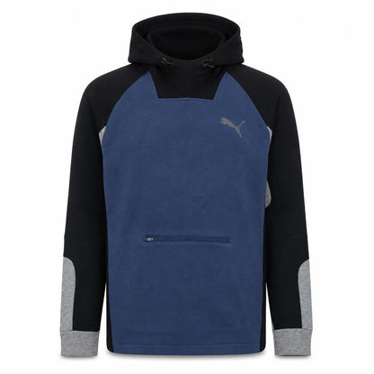 Puma Men’s Blue Pullover Hoodie Size L Sports Style