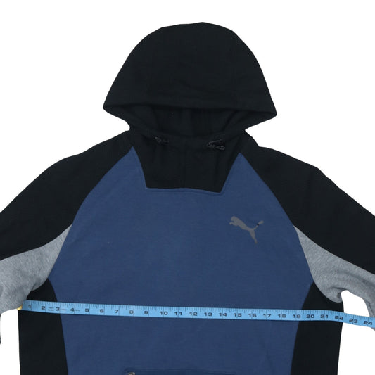 Puma Men’s Blue Pullover Hoodie Size L Sports Style