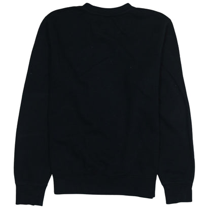 Nike Men's Black Small Crew Neck Pullover Fleece Sweatshirt