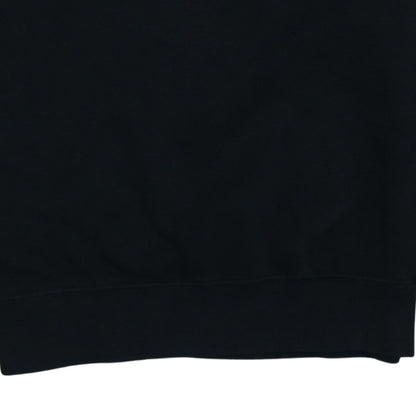 Nike Men's Black Small Crew Neck Pullover Fleece Sweatshirt