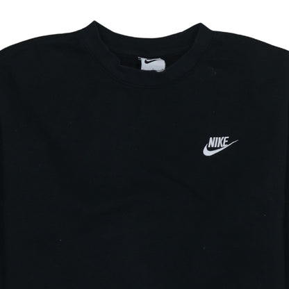 Nike Men's Black Small Crew Neck Pullover Fleece Sweatshirt