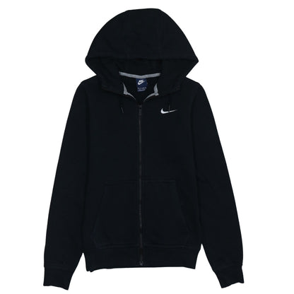 Nike Men's Black Full Zip Hoodie XS Fleece Sweatshirt