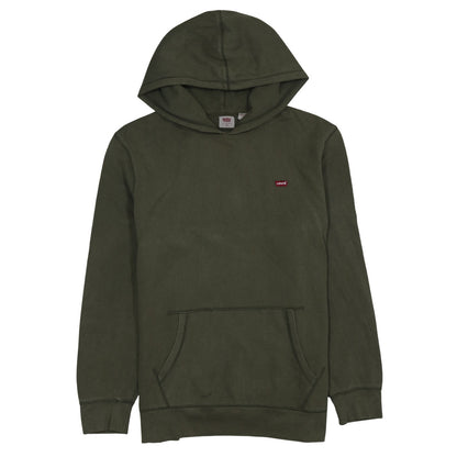 Levi's Men's Green Pullover Hoodie Size M Logo Fleece Sweatshirt