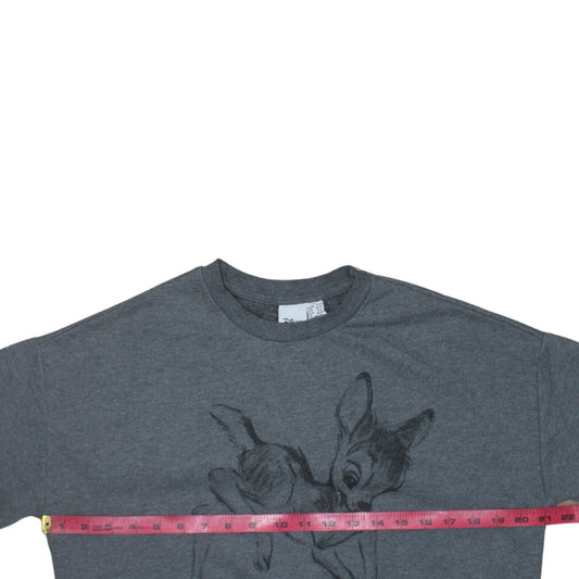 Disney Primark Women's Grey Bambi Sweatshirt Size 10-12
