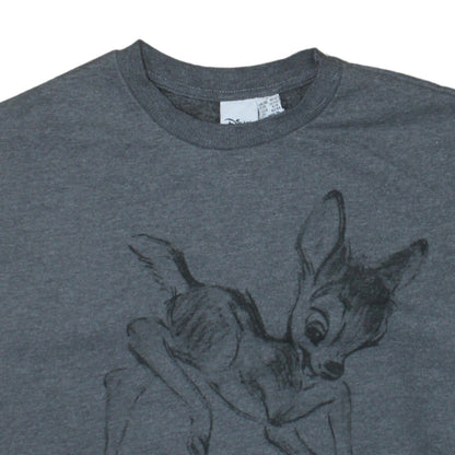 Disney Primark Women's Grey Bambi Sweatshirt Size 10-12