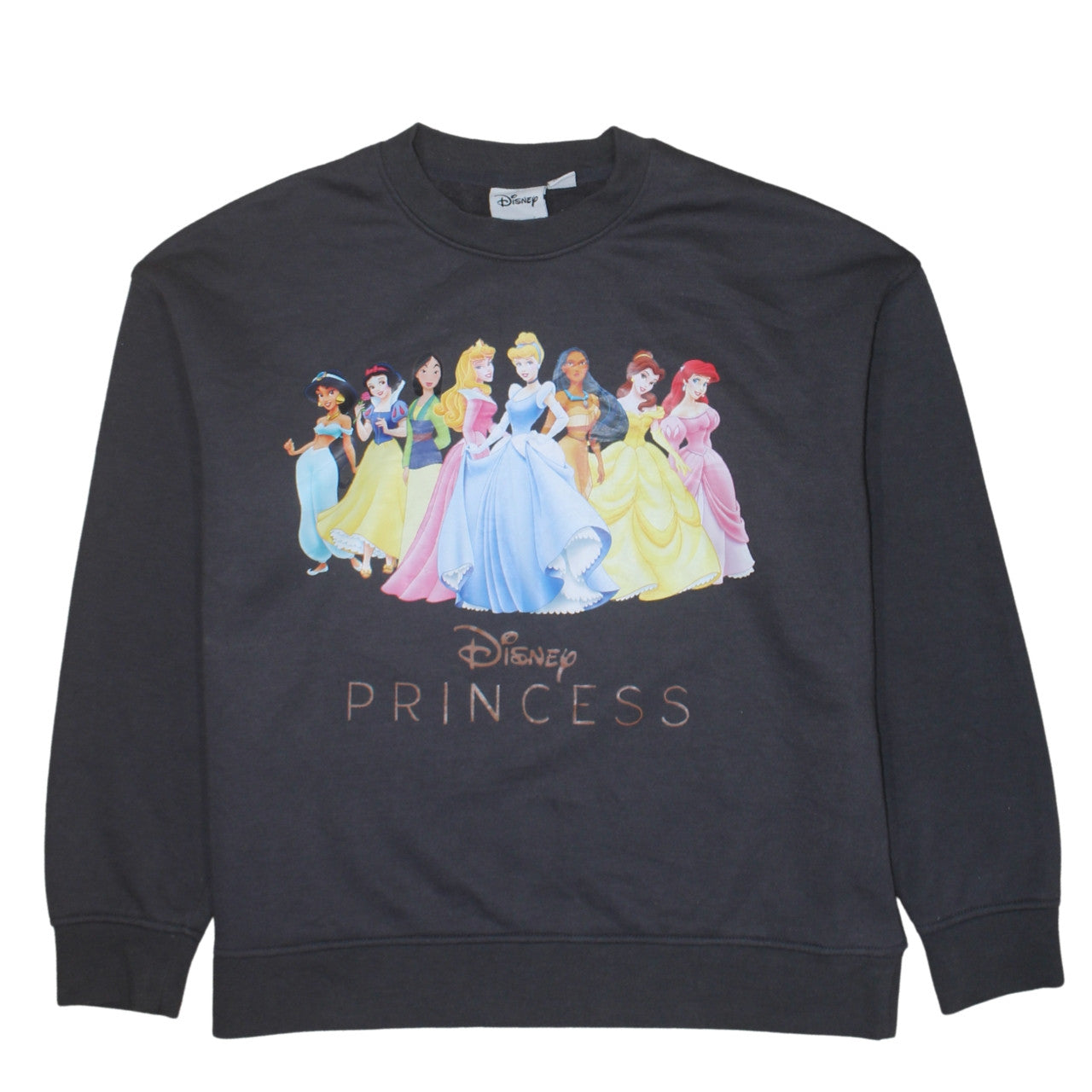 Disney Princess Primark Women's Black Sweatshirt Size S UK 10/12