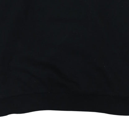 FILA Mens Black XS 1/4 Zip Logo Fleece Sweatshirt