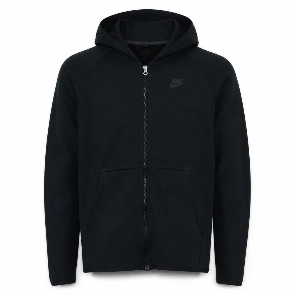 Nike Men's Black Full Zip Hoodie Medium Regular Fit