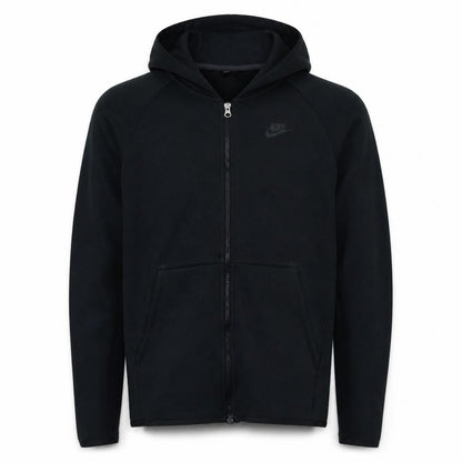 Nike Men's Black Full Zip Hoodie Medium Regular Fit
