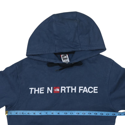 The North Face Men's Blue Pullover Hoodie Size S Graphic Logo