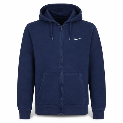 Nike Men's Blue Full Zip Hoodie Sweatshirt Size M