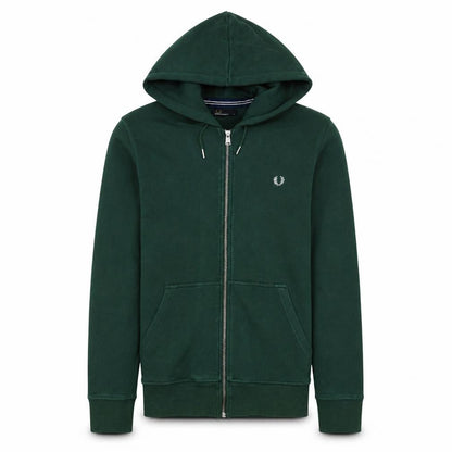 Fred Perry Men’s Green Full Zip Hoodie Small Regular Fit