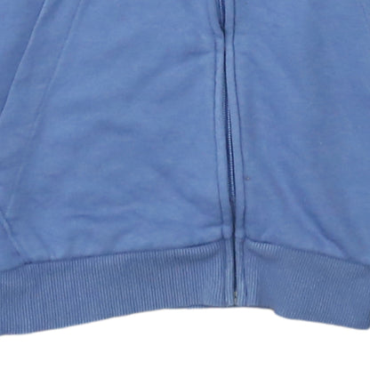 Adidas Men's Blue Full Zip Hoodie Size S Regular Fit Sportswear